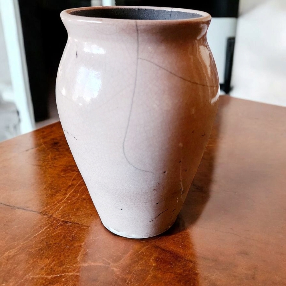 HANDMADE RAKU VASE - Picture 6 of 8